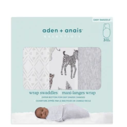 Aden + Anais™ Essential S Easy Swaddle™ Wrap-around Pucksack 3-pack Toilet -Winkel Voor Kinderproducten aden anais essential s easy swaddle wrap around pucksack 3 pack toilet a302888 4