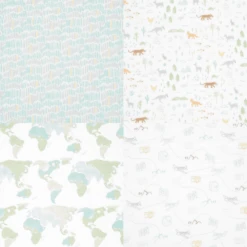 Aden + Anais™ Essential S Katoenen Mousseline Draagdoek 4 Pak Voyage -Winkel Voor Kinderproducten aden anais essential s katoenen mousseline draagdoek 4 pak voyage a390102 4