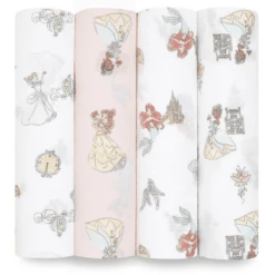 Aden + Anais™ Essential S Pucktuch Disney Prince Ss 4-pack