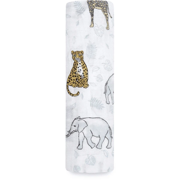 Aden + Anais™ Grote Katoenen Mousseline Draagdoek Jungle - Tropical 7 Aden + Anais™ Grote Katoenen Mousseline Draagdoek Jungle - Tropical - Afbeelding 5