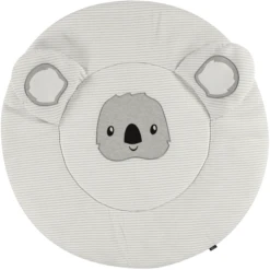 Alvi ® Peuterdeken Rond 3D Ringetjes Koala Grijs Ø100cm