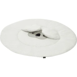 Alvi ® Peuterdeken Rond 3D Ringetjes Koala Grijs Ø100cm -Winkel Voor Kinderproducten alvi peuterdeken rond 3d ringetjes koala grijs o100cm a324861 4
