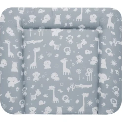 Alvi Verschoonkussen Dierentuin Blauw 85 X 75 Cm