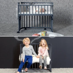 Babybay Boxspring Co-sleeper Comfort Plus Leigrijs Gelakt -Winkel Voor Kinderproducten babybay boxspring co sleeper comfort plus leigrijs gelakt a376133 3