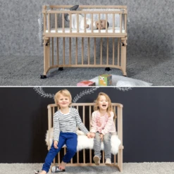 Babybay Boxspring Co-sleeper Comfort Plus Naturel Gelakt -Winkel Voor Kinderproducten babybay boxspring co sleeper comfort plus naturel gelakt a376134 3