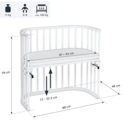 Babybay Co-sleeper Original Wit Extra Geventileerd 11 Babybay Co-sleeper Original Wit Extra Geventileerd -Winkel Voor Kinderproducten babybay co sleeper original wit extra geventileerd a041086 4