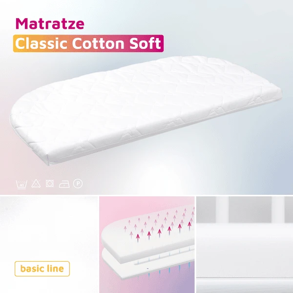 Babybay Original Bassinet Wit Met Matras Class Ic Cotton Soft 5 Babybay Original Bassinet Wit Met Matras Class Ic Cotton Soft - Afbeelding 3