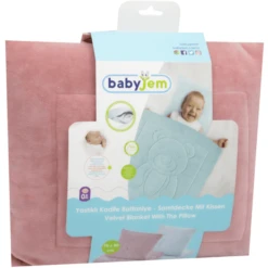 BabyJem Knuffeldeken Met Kussen Roze -Winkel Voor Kinderproducten babyjem knuffeldeken met kussen roze a375400 2