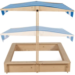 Beluga Zandbak Natuur Met Dak -Winkel Voor Kinderproducten beluga zandbak natuur met dak a306565 3