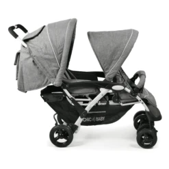 CHIC 4 BABY Duowagen DUO Melange Grijs Wit 10 CHIC 4 BABY Duowagen DUO Melange Grijs Wit -Winkel Voor Kinderproducten chic 4 baby duowagen duo melange grijs wit a259647 3