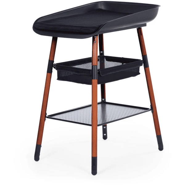CHILDHOME Evolux Luiertafel Walnoot Zwart 5 CHILDHOME Evolux Luiertafel Walnoot Zwart - Afbeelding 3