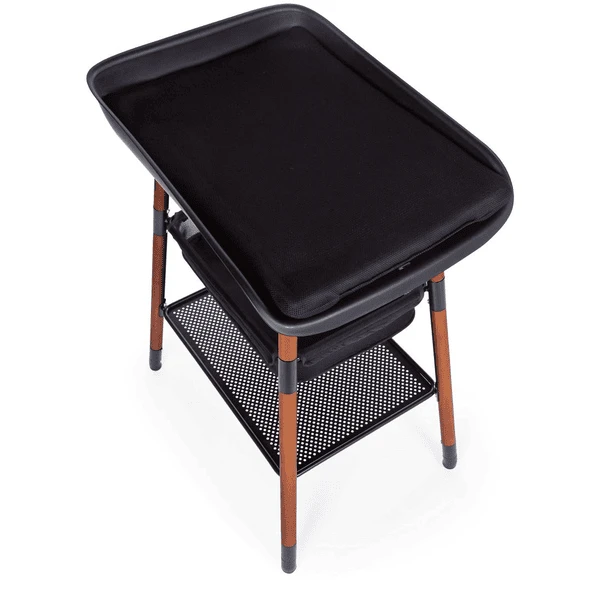 CHILDHOME Evolux Luiertafel Walnoot Zwart 7 CHILDHOME Evolux Luiertafel Walnoot Zwart - Afbeelding 5