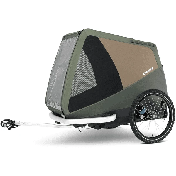 CROOZER Hondenfietskar Hond Tammo Moss Green Inclusief Hondenbed Asfalt Grijs 5 CROOZER Hondenfietskar Hond Tammo Moss Green Inclusief Hondenbed Asfalt Grijs - Afbeelding 3