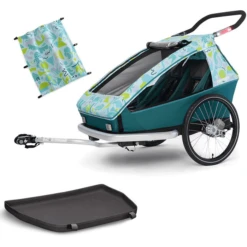 CROOZER Kid Vaaya 2 Kinderfietskar Colour Ful Journey Inclusief Voetenbakbeschermer