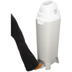 Diaper Champ Luieremmer ONE Maxi Handsfree, Zilver/wit -Winkel Voor Kinderproducten diaper champ luieremmer one maxi handsfree zilver wit a346865 2