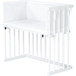 Winkel Voor Kinderproducten -Winkel Voor Kinderproducten dreamgood co sleeper beuken wit gelakt matras prime air nest witte sterrenmix lichtgrijs zilvergrijs a348777 1