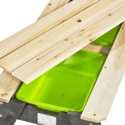 EXIT TOYS EXIT Aksent Zand-, Water- En Picknicktafel (2 Bankjes) Met Parasol En Tuingereedschap -Winkel Voor Kinderproducten exit aksent zand water en picknicktafel 2 bankjes met parasol en tuingereedschap a248478 3