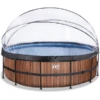EXIT TOYS EXIT Frame Pool ø488x122cm(12v Sand Filter) - Hout + Zonnedak -Winkel Voor Kinderproducten exit frame pool o488x122cm 12v sand filter hout zonnedak a305963