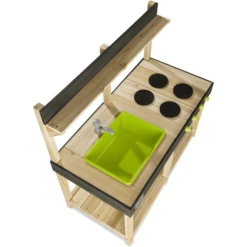 EXIT TOYS EXIT Yummy 100 Houten Buitenkeuken - Naturel -Winkel Voor Kinderproducten exit yummy 100 houten buitenkeuken naturel a268345 2