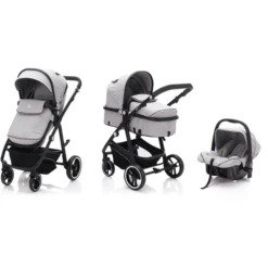 Fill Kinderwagen Set Panther Elite Lichtgrijs Melange