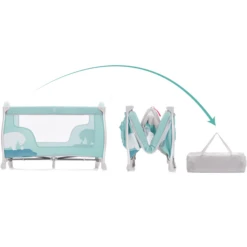 Fillikid Aluminium Reisbedje Milaan Polar Bear Mint -Winkel Voor Kinderproducten fillikid aluminium reisbedje milaan polar bear mint a377034 2