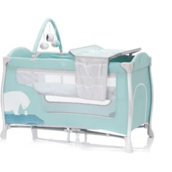 Fillikid Aluminium Reisbedje Milaan Polar Bear Mint