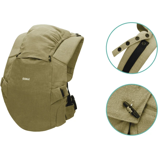 Fillikid Buikdrager Natural Groen 4 Fillikid Buikdrager Natural Groen - Afbeelding 2