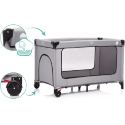 Fillikid Reisbed Standaard Melange Grijs -Winkel Voor Kinderproducten fillikid reisbed standaard melange grijs a291214 3