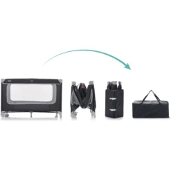 Fillikid Reisbedje Met Comfortmatras Donkergrijs Melange -Winkel Voor Kinderproducten fillikid reisbedje met comfortmatras donkergrijs melange a299311 2