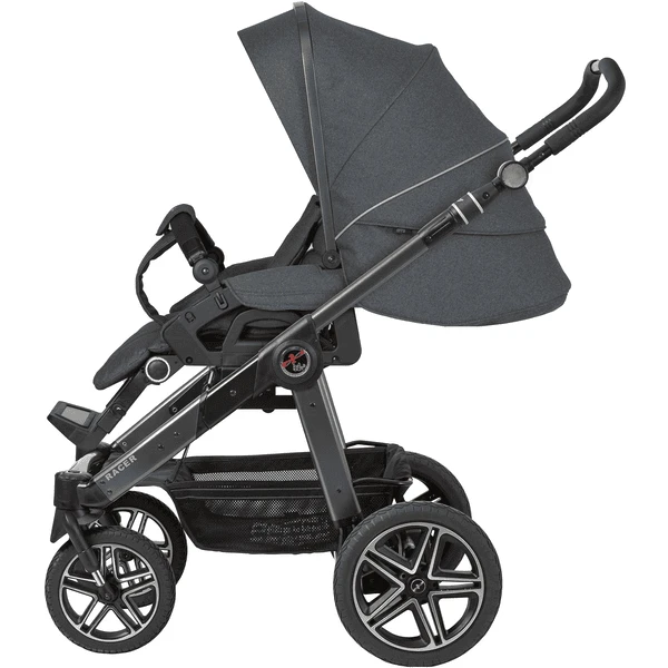 Hartan Kinderwagen Racer GTS Met Handrem Causal Collection Blue Stone (908) Framekleur Platina 5 Hartan Kinderwagen Racer GTS Met Handrem Causal Collection Blue Stone (908) Framekleur Platina - Afbeelding 3