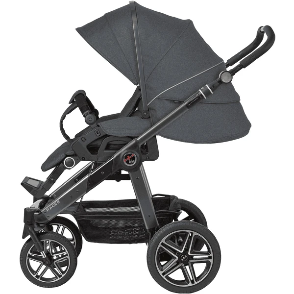 Hartan Kinderwagen Racer GTS Met Handrem Causal Collection Blue Stone (908) Framekleur Platina 6 Hartan Kinderwagen Racer GTS Met Handrem Causal Collection Blue Stone (908) Framekleur Platina - Afbeelding 4