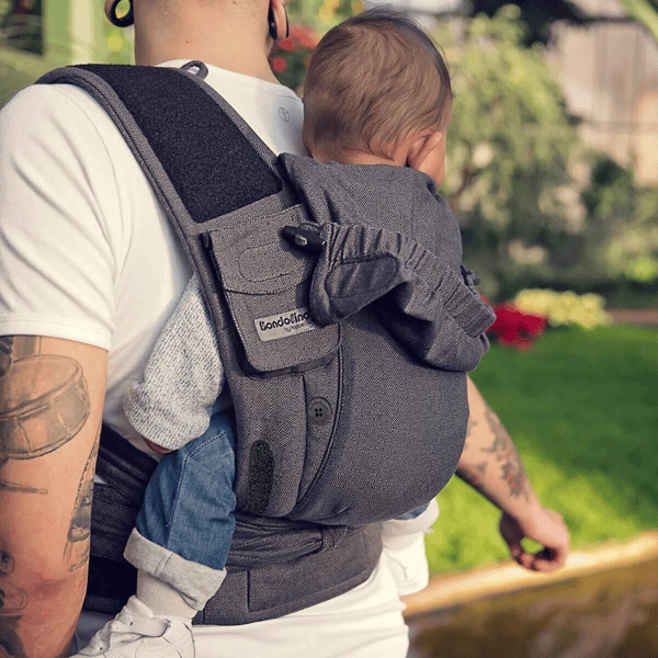 Hoppediz Draagzak Bondolino Plus Jacquard One Size London Grijs-zwart 7 Hoppediz Draagzak Bondolino Plus Jacquard One Size London Grijs-zwart - Afbeelding 5