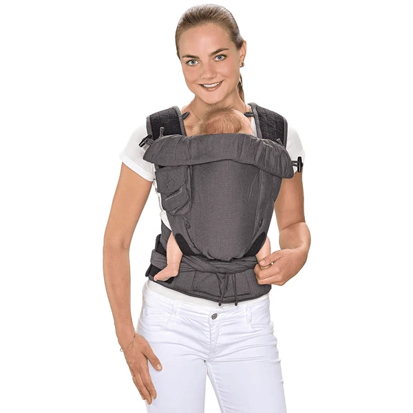 Hoppediz Draagzak Bondolino Plus Jacquard One Size London Grijs-zwart 3 Hoppediz Draagzak Bondolino Plus Jacquard One Size London Grijs-zwart