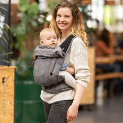 Hoppediz Draagzak Bondolino Plus Popeline One Size Denim Zwart -Winkel Voor Kinderproducten hoppediz draagzak bondolino plus popeline one size denim zwart a272717 2