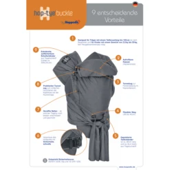 Hoppediz Draagzak Hop-Tye Buckle Kaapstad -Winkel Voor Kinderproducten hoppediz draagzak hop tye buckle kaapstad a272633 3