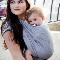 Hoppediz Ultralight Draagdoek Hamburg Grafiet (5,40 M) -Winkel Voor Kinderproducten hoppediz ultralight draagdoek hamburg grafiet 5 40 m a227809 4