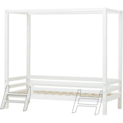 Hoppekids Hemelbed Basic Wit 90 X 200 Cm Met Ladder -Winkel Voor Kinderproducten hoppekids hemelbed basic wit 90 x 200 cm met ladder a304918 3