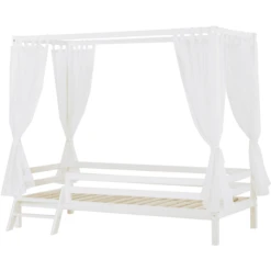 Hoppekids Hemelbed Basic Wit 90 X 200 Cm Met Ladder -Winkel Voor Kinderproducten hoppekids hemelbed basic wit 90 x 200 cm met ladder a304918 4