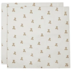 Jollein Gaasdeken Mousseline 115 X 115 Cm 2-Pack Teddy Bear