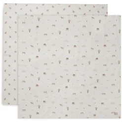 Jollein Gaasdeken Mousseline 115x115cm 2-Pack Boerderij -Winkel Voor Kinderproducten jollein gaasdeken mousseline 115x115cm 2 pack boerderij a385476 4