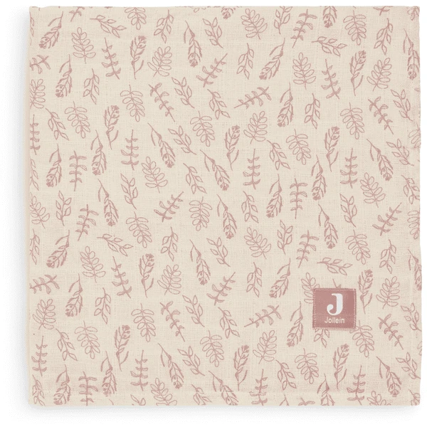 Jollein Gaasluiers 2-pack Meadow Rozenhout 115 X 115 Cm 4 Jollein Gaasluiers 2-pack Meadow Rozenhout 115 X 115 Cm - Afbeelding 2