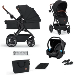 Kinderkraft Kinderwagen 3 In 1 B-TOUR Black