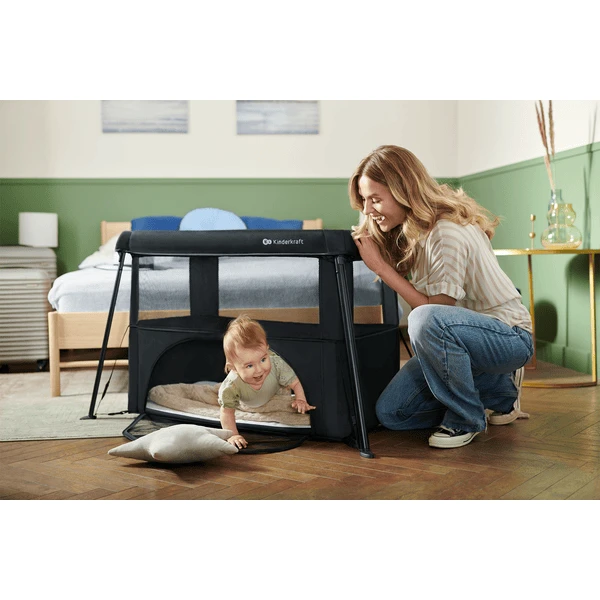 Kinderkraft Reiswieg CAMI Grijs 4 Kinderkraft Reiswieg CAMI Grijs - Afbeelding 2