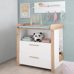 Kindsgard Verzorgingseenheid Hemme Wit/eiken -Winkel Voor Kinderproducten kindsgard verzorgingseenheid hemme wit eiken a347362 4