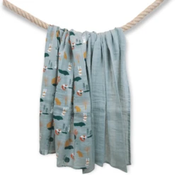 LITTLE Puck Doekjes 2-pack Bosdieren Green Thee -Winkel Voor Kinderproducten little puck doekjes 2 pack bosdieren green thee a329248 3