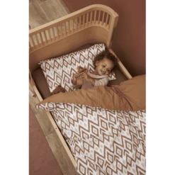 Meyco Beddengoed 100 X 135 Cm Ikat Sand / Uni Toffee -Winkel Voor Kinderproducten meyco beddengoed 100 x 135 cm ikat sand uni toffee a378649 3
