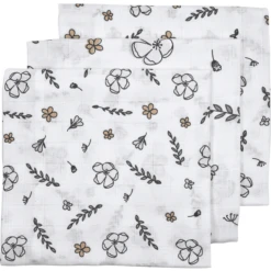 Meyco Gaasluiers 3-pack Floral 70 X 70 Cm