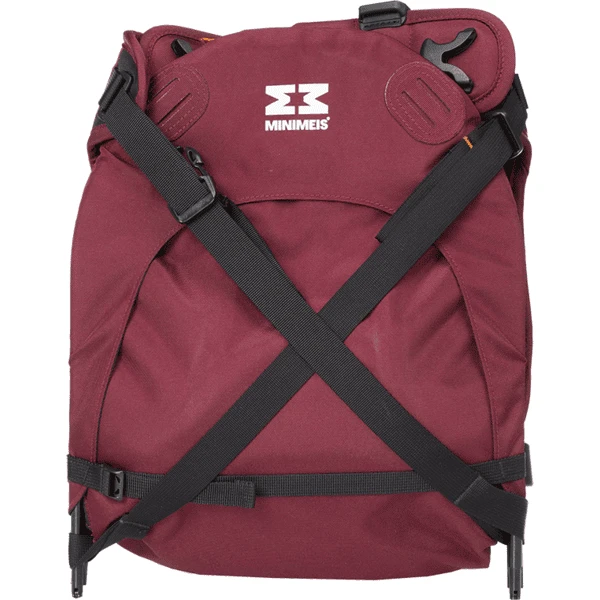 MINIMEIS Schouder Drager Wijn Rood 7 MINIMEIS Schouder Drager Wijn Rood - Afbeelding 5