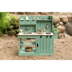 MUDDY BUDDY Buitenspeelkeuken "Explorer" Saliegroen -Winkel Voor Kinderproducten muddy buddy buitenspeelkeuken explorer saliegroen a412341 4