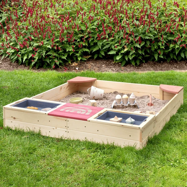 MUDDY BUDDY Zandbak "Beach Rebel" Naturel Poederroze 4 MUDDY BUDDY Zandbak "Beach Rebel" Naturel Poederroze - Afbeelding 2